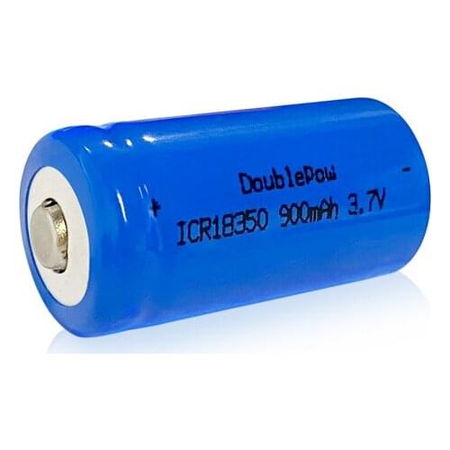 18350 battery 900mAh 3.7V Reusable lithium battery for 18350 flashlight