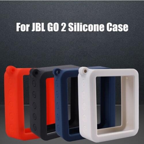 Newest Outdoor Travel Silicone Case Cover Skin With Strap Carabiner for JBL GO 2 GO2 Portable Wireless Bluetooth Speaker
