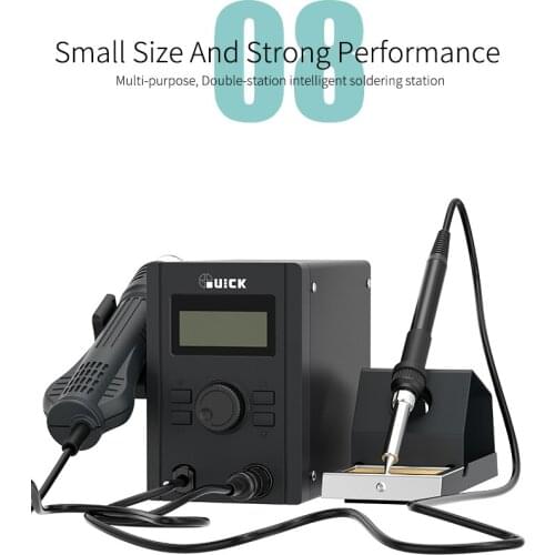 QUICK 715 2 in 1 Hot Air BGA Rework Station Intelligent digital Soldering Station With Auto Sleep for Phone SMD BGA Repair