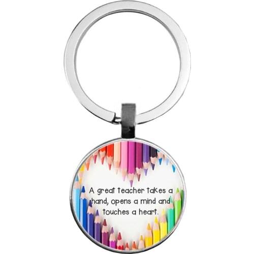 Teachers Day Gift Letter Key Chain Birthday Present For Teacher Thanksgiving Day New Year Gift
