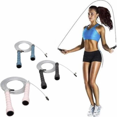 Adjustable 3m Steel Wire Skipping Rope Fitness Weight Loss Training Jump Rope Fitness Equipment