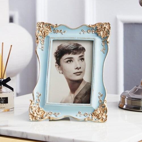 Light Luxury Photo Frame French Europea American Style Creative Picture Frame Bedroom Ornaments Home Desktop Decoration