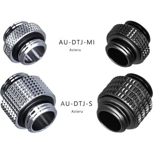 Extender Fitting G1/4 M-M, Mini Type/ Standard Option, Black/Silver, AU-DTJ-MI/ AU-DTJ-S