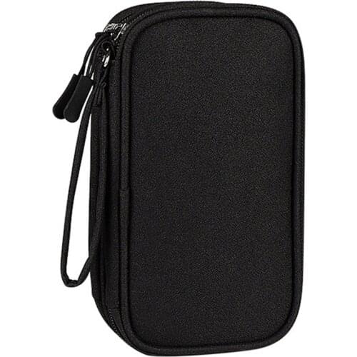 Universal Carrying Storage Bag For Hard Disk Travel Tech Kit Waterproof Fabric Data Cable Organizer Case Headphone Accessories