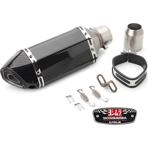 Universal 51mm Motorcycle Exhaust Pipe Muffler FOR HONDA HORNET 160 160R 200 200R 250 600 900 VFR 400 800 800X 800F 1200F