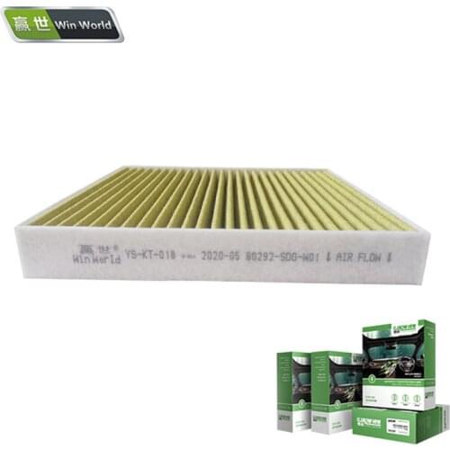 Car Cabin Air Filter Replacement with Activated carbon for HONDA (DONGFENG) 80292-SDG-W01 Car Air Conditioning Filter PM 2.5