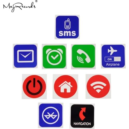 Free Shipping 10PCs NFC Smart Tags Sticker Chip Rfid Adhesive Label Sets For All NFC Mobile Phone