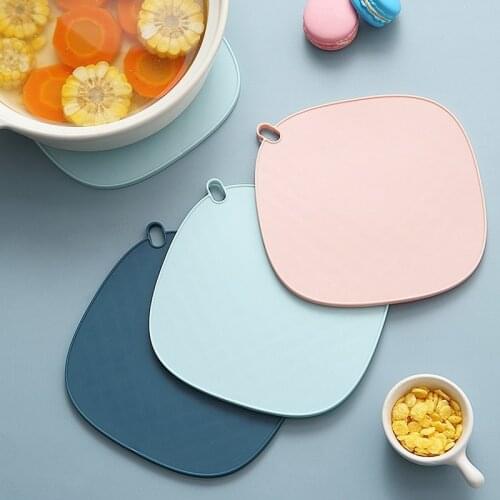 16/16 Cm Square Heat-resistant Silicone Mat Drink Coaster Non-slip Simple Placemat Outdoor Picnic Mat Kitchen Accessories