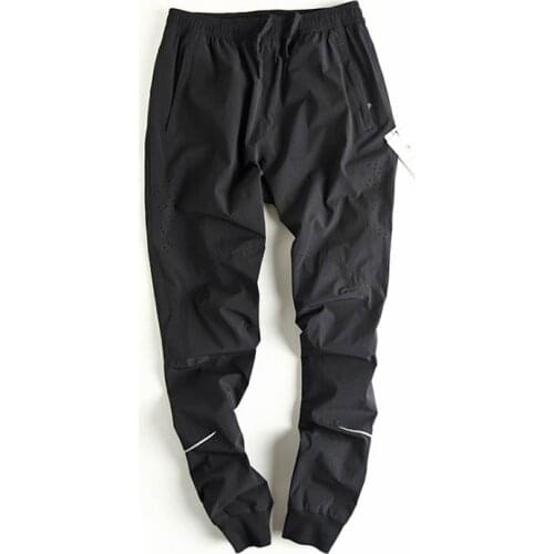 2018 New Summer Men Elastic Waist Breathable Holes Quick-drying Pants Anti-UV Outdoor Sports Camping Climbing Male Hiking Pants