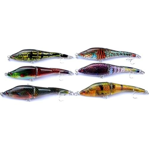6pcs 9.5cm 8.9g Minnow Fishing Lures ABS Plastic Aritificial Hard Wobbler Crankbaits For Carp Fishing Tackle Painted Series