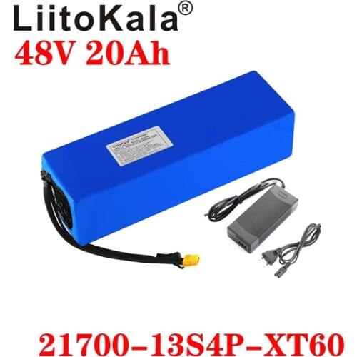 LiitoKala Original 48V 20AH Ebike Battery 48V 1000W for electric bike battery for bike Powerful electric bicycle battery XT60