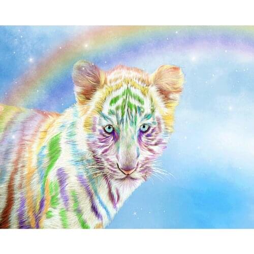 5D DIY Full Square Round Resin Diamond Painting "TIGER" Cross Stitch Embroidery Mosaic New Arrival Fall Decor