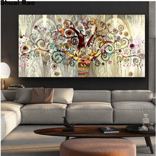 Tree of life Landscape diamond painting full square diamond set 3d Cross Stitch round drill pictures for embroidery diamond art