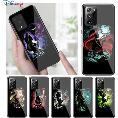 Disney Animation Cartoon Princess Black Cover For Samsung Galaxy A31 A51 A71 A91 A12 A32 A42 A52 A72 A02S Soft Black Phone Case