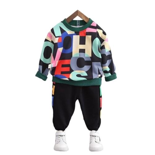 New Children Clothes Autumn Fashion Baby Girls Clothing Boys Casual Hoodies Pants 2Pcs/set Toddler Cotton Costume Kids Tracksuit