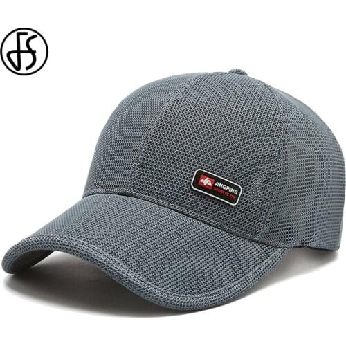 FS New Style Casual Breathable Mesh Trucker Hat Summer Trend Baseball Caps Men Women Outdoor Sports Golf Cap Navy Gorra Hombre