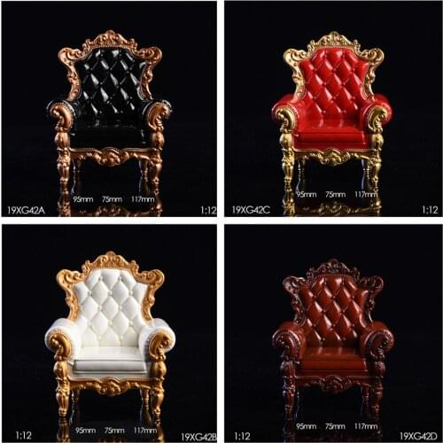 Couch Model Toys Collectible VSTOYS 19XG42 1/12 Royal Sofa Chair Furniture Model Toy Fit 6'' Figure Doll