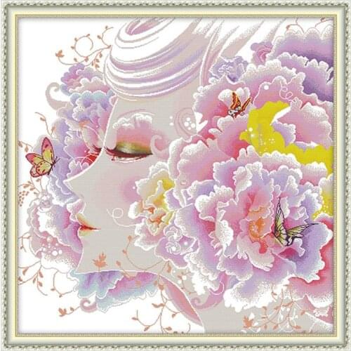 Cross Stitch Embroidery Needlework Kits Joy Sunday Stamped The Perfect Beauty Decor Counted Thread 11CT 14CT Printed Canvas Sets