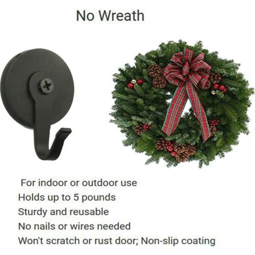 Magnetic Metal Wreath Hanger Over The Door Wreath Metal Hook For Christmas Front