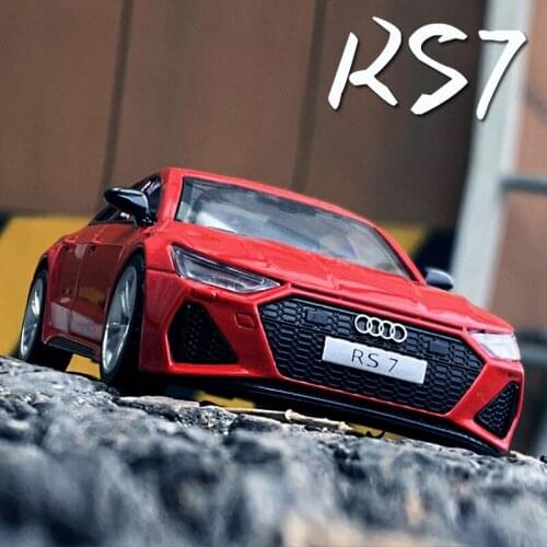 1:35 Audi RS7 Coupe Car Model Alloy Car Die Cast Toy Car Model Pull Back Childrens Toy Collectibles Birthday gift Free Shipping