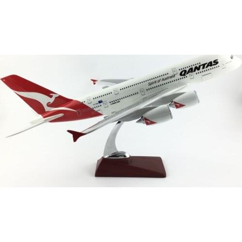 JASON TUTU Plane Model Airplane Model 45-47CM QANTAS Airbus 380 Aircraft Model Diecast Resin Airplanes 1:160 Plane Collection