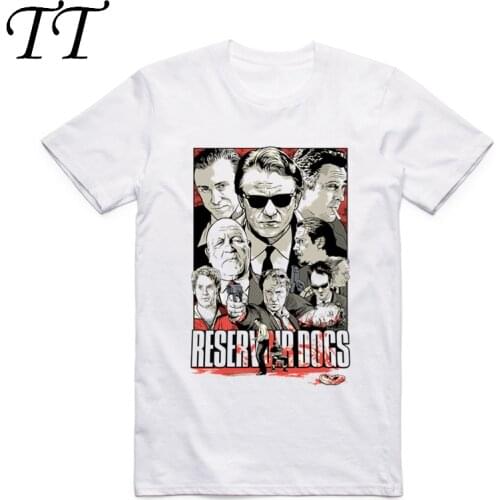 2019 S-XXX Men Women Reservoir Dogs Quentin Tarantino Print White T-shirt Short sleeve O-Neck Homme Harajuku Casual Cool Tshirt