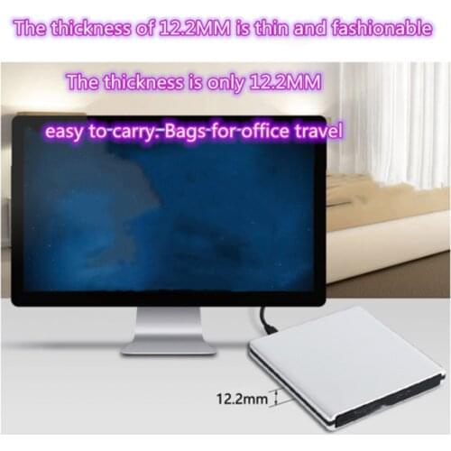 New aluminum alloy dvd burner cd player metal 3.0 burner aluminum alloy external optical drive dvd player