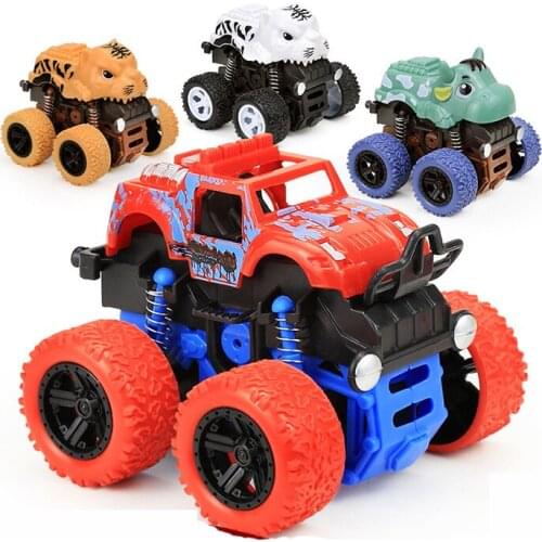 New Educational Inertial Four-Wheel Drive Children and Boys Drop-Resistant Truck Car Model off-Road Vehicle Toy Car Baby Gift