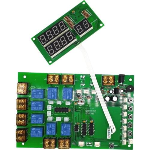 2182-V2 Countdown 1-8 channels 8-way Timer Control Board Time Controller PCB can control 1-8 devices