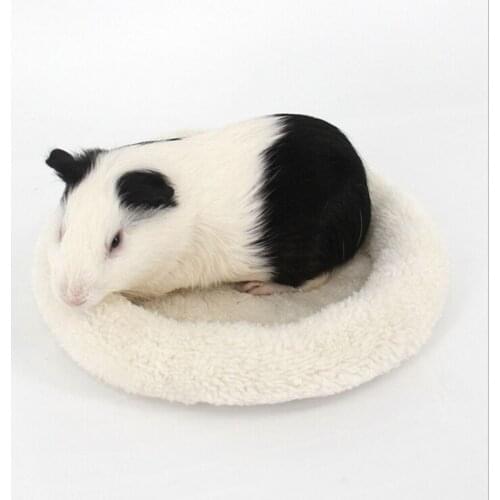 PetsOla New Guinea Pig Pet Winter Small Animal Mat Hamster Hedgehog Sleeping Pad Cream