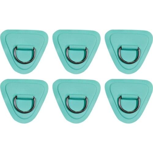 6Pcs/Pack Self Adhesive Inflatable Boat Board Handle Kayak D Ring Pad Rowboat Canoe Accessories
