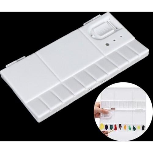 25Grid Folding Watercolor Palette Watercolor Paint Tray Box Pigment Box makeup organizer