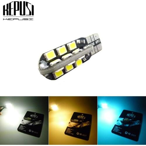 T10 W5W 24 SMD Car Side Wedge Light Dome Map Bulb 194 168 2835 12V Lamps Instrument Panel Reading Lamp White Warm Ice blue