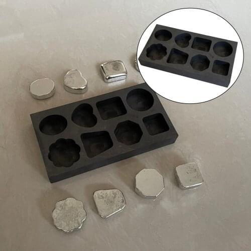 Graphite Ingot Mold Crucible for Melting DIY Gold Alloy Brass Aluminum