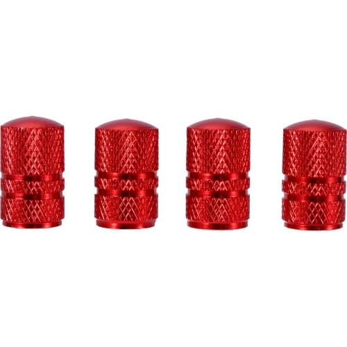4pcs Aluminum Round Tire Valve Stem Caps for Auto Bike Motorcycle Valve Covers Car-styling Parts Accessories