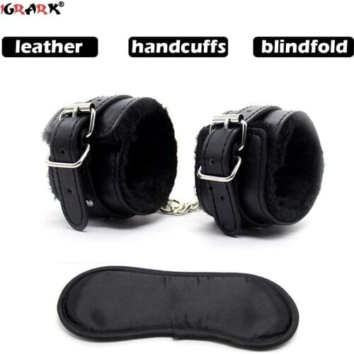 Bondage Restraint Set Toys Handcuffs Blindfold Eye Mask Adult Game Erotic Toys Sex Product for Women Couples Exctic Accessories