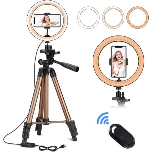 Floor Tripod Selfie Live Fill Light 8-inch LED Ring Beauty Lamp Ring Light Floor Tripod Selfie Live Fill Lights Beauty Lamp Kit