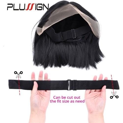 Plussign New Wig Band Adjustable Elastic Band For Making Wigs 2.5Cm 3.5Cm Width Two Style Black Wig Making Tools