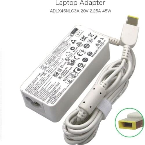 New 20V 2.25A 45W Square Pin Power Adapter for Lenovo IdeaPad S210 Yoga 11S ADLX45NLC3A 5A10G18707 Portable USB Laptop Charger