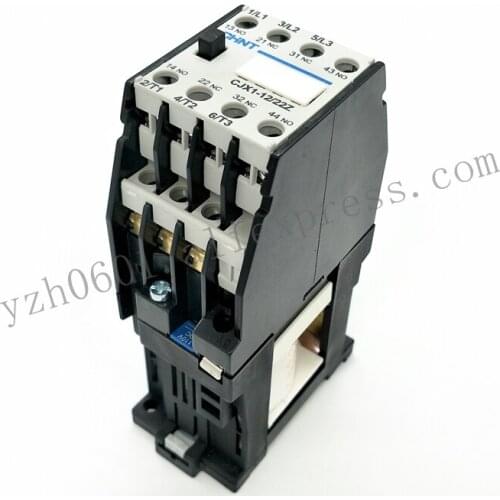 Original CHINT CJX1-12/22Z 12A 2NO+2NC DC Contactor DC Coil Voltage DC220V DC24V DC110V DC12V