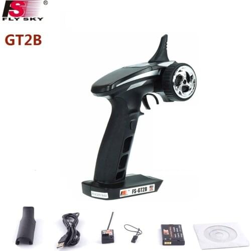 FS-GT2B FS GT2B 2.4G 3CH Gun RC Controller /w receiver, TX battery, USB cable, handle --Upgraded FS-GT2 GT2
