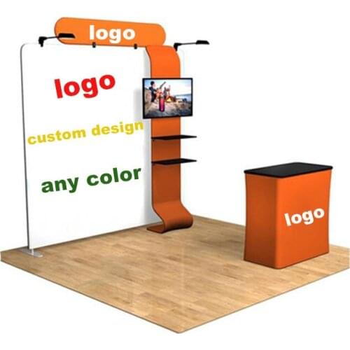 Standard 3*3 m booth for exhibition custom printing Fabric tension display