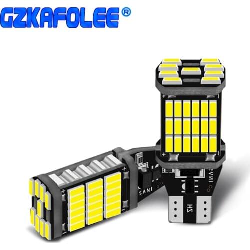 T15 led bulb canbus W16W 6500K Car Lights Brake Lamp Stop Light White yellow DC12V W16W 921 912 T16 902 LED T15 Bulbs