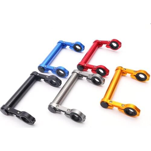 20CM aluminum alloy bicycle handlebar extender mountain bike bicycle front light bracket lamp flashlight accessories