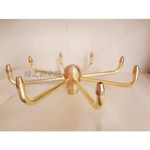 1 inch Zygocactus nozzle rotating nozzle sprinkler car Feng Shui landscape fountain FULL BRASS Octopus