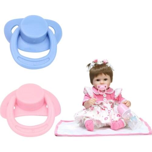 1PC New Dummy Pacifier For Reborn Baby Dolls With Internal Magnetic Accessories baby mouthgaurd soother bebek emzik pacifier