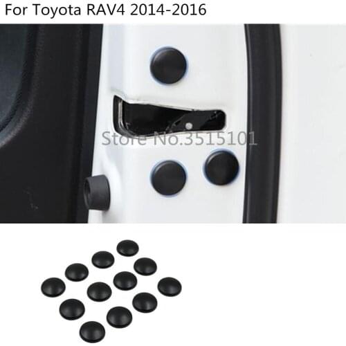 Car interior anti rust water proof door lock key keys screw cap protection buckle 12pcs For Toyota RAV4 2014 2015 2016