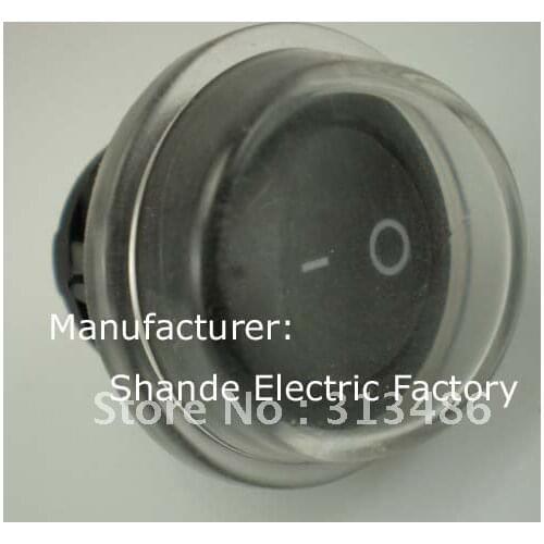 5set rocker switch with water proof cover 2 pins ON-OFF