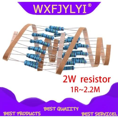 50pcs 1/2W Metal film resistor 1R~2.2M 100R 220R 330R 1K 1.5K 2.2K 3.3K 4.7K 10K 22K 47K 100K 100 220 330 1K5 2K2 3K3 4K7 ohm