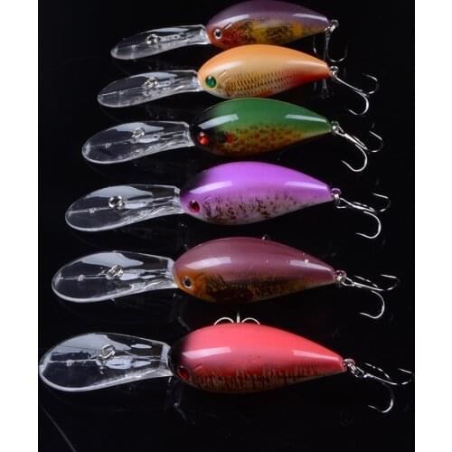 6PCS Isca Swim Fish Fishing Lure 11cm 18g Artificial Hard Crank Bait Topwater Wobblers Japan Fishing Crankbait Lure Pesca Tackle